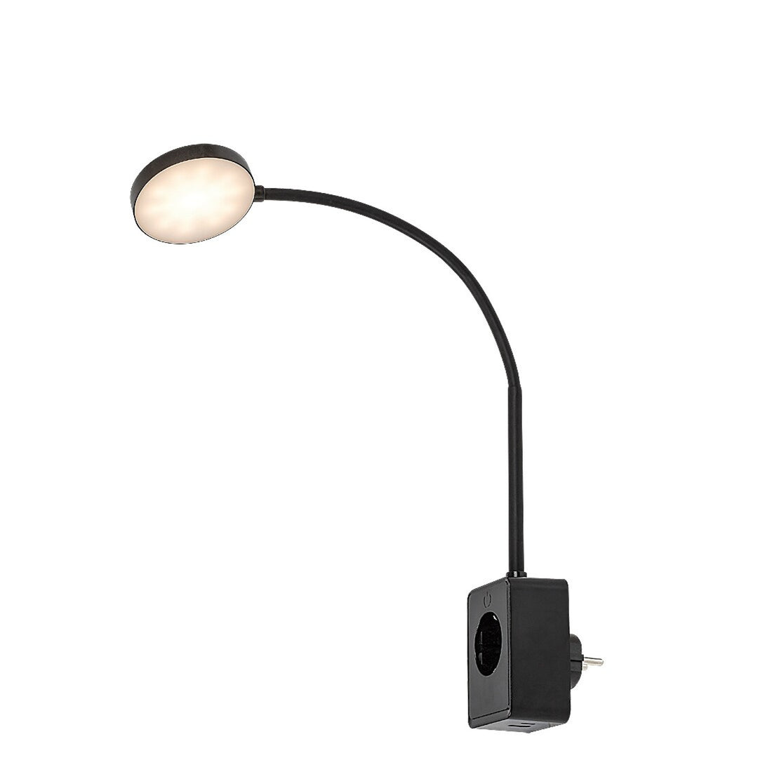 Nástěnné svítidlo Rabalux Tivro, LED 4 W, černé, IP20, 3 varianty barevné teploty: 3000, 4000, 6000, 71284