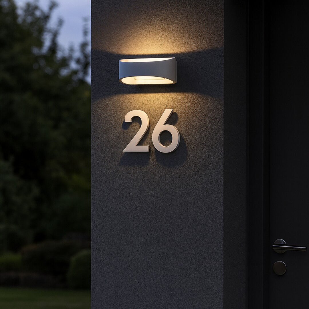 Venkovní nástěnné svítidlo Rabalux Gerla, bílé, LED 9 W, IP54, 3000 K, 77178