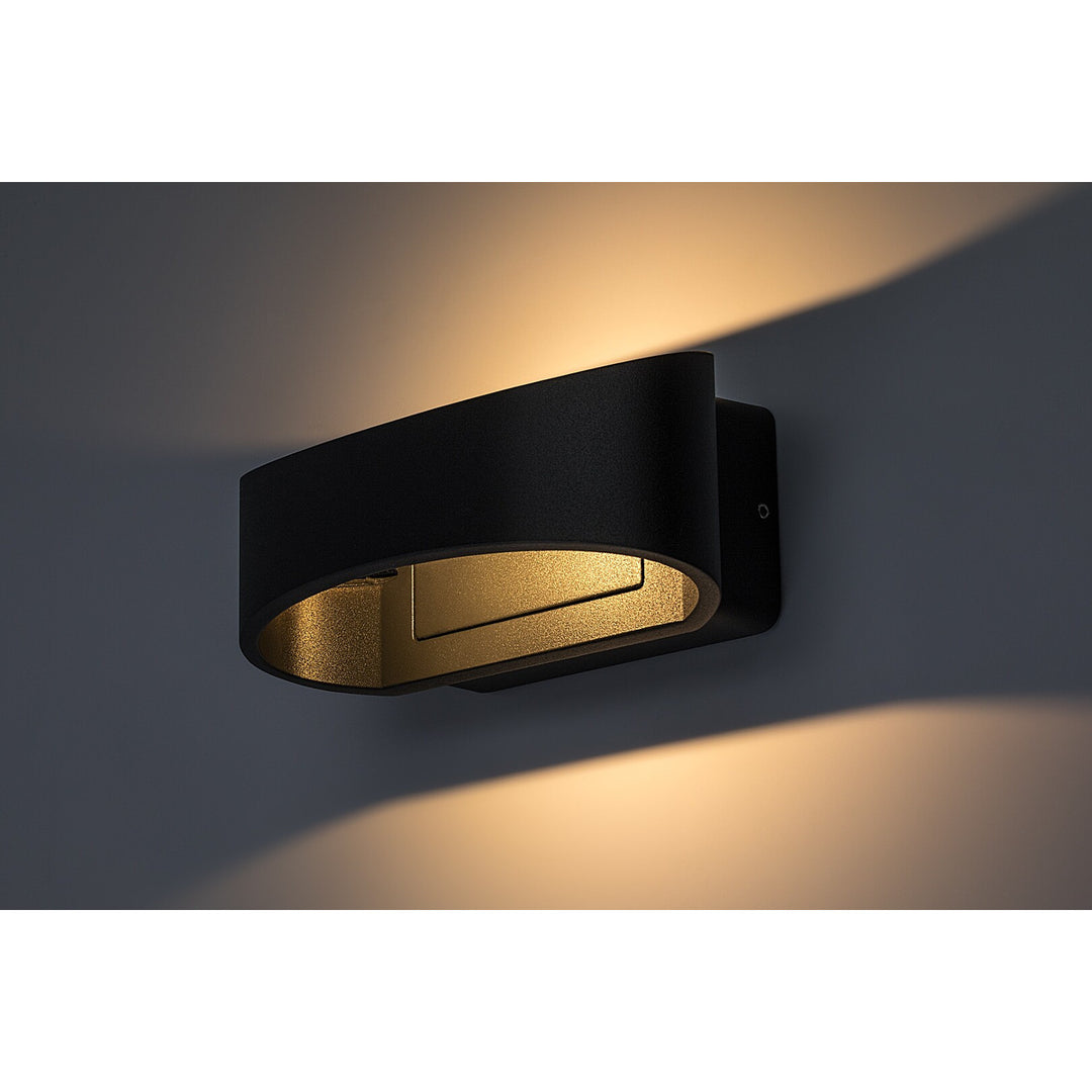 Venkovní nástěnné svítidlo Rabalux Gerla, antracit, LED 9 W, IP54, 3000 K, 77179