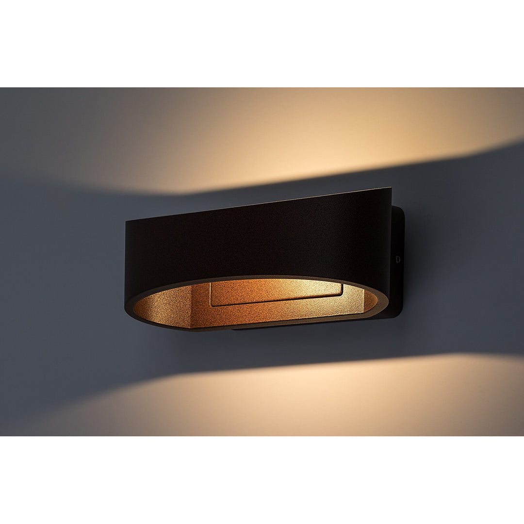 Venkovní nástěnné svítidlo Rabalux Gerla, hnědé, LED 9 W, IP54, 3000 K, 77180
