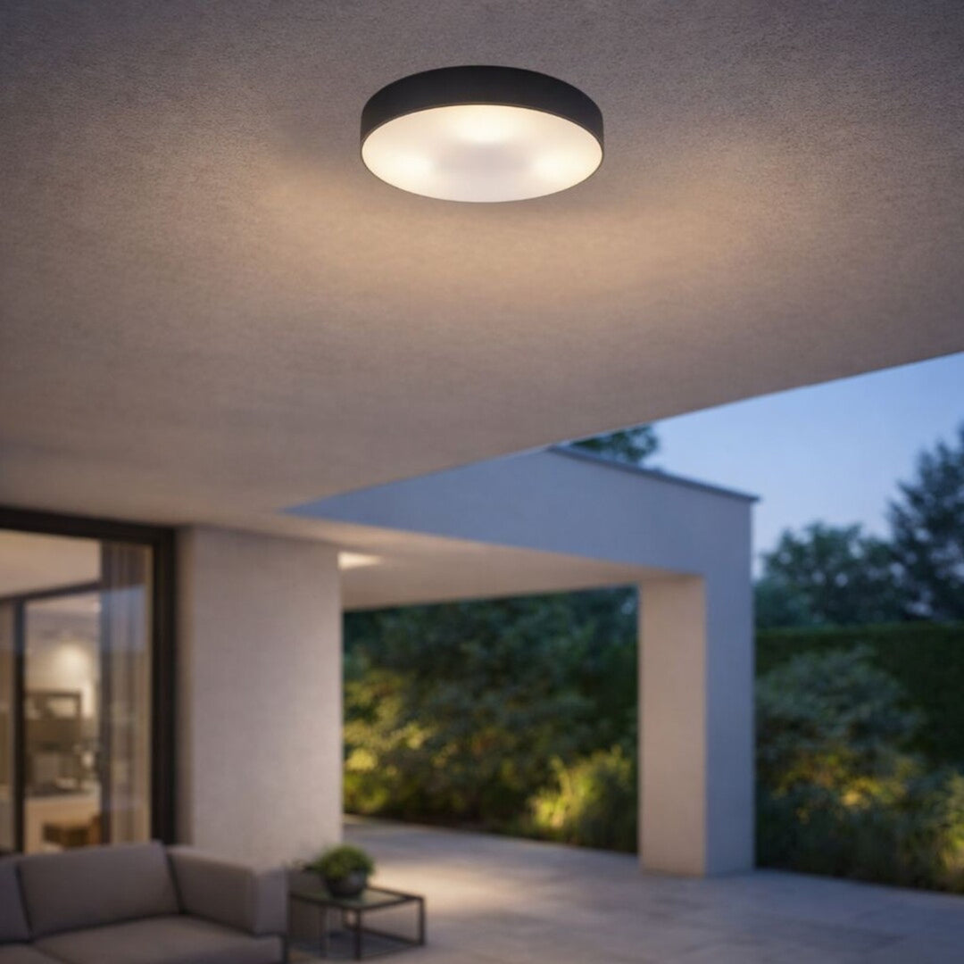 Lampa Rabalix Dolen, černá, 2x E27, max. 9 W, IP43, 75065
