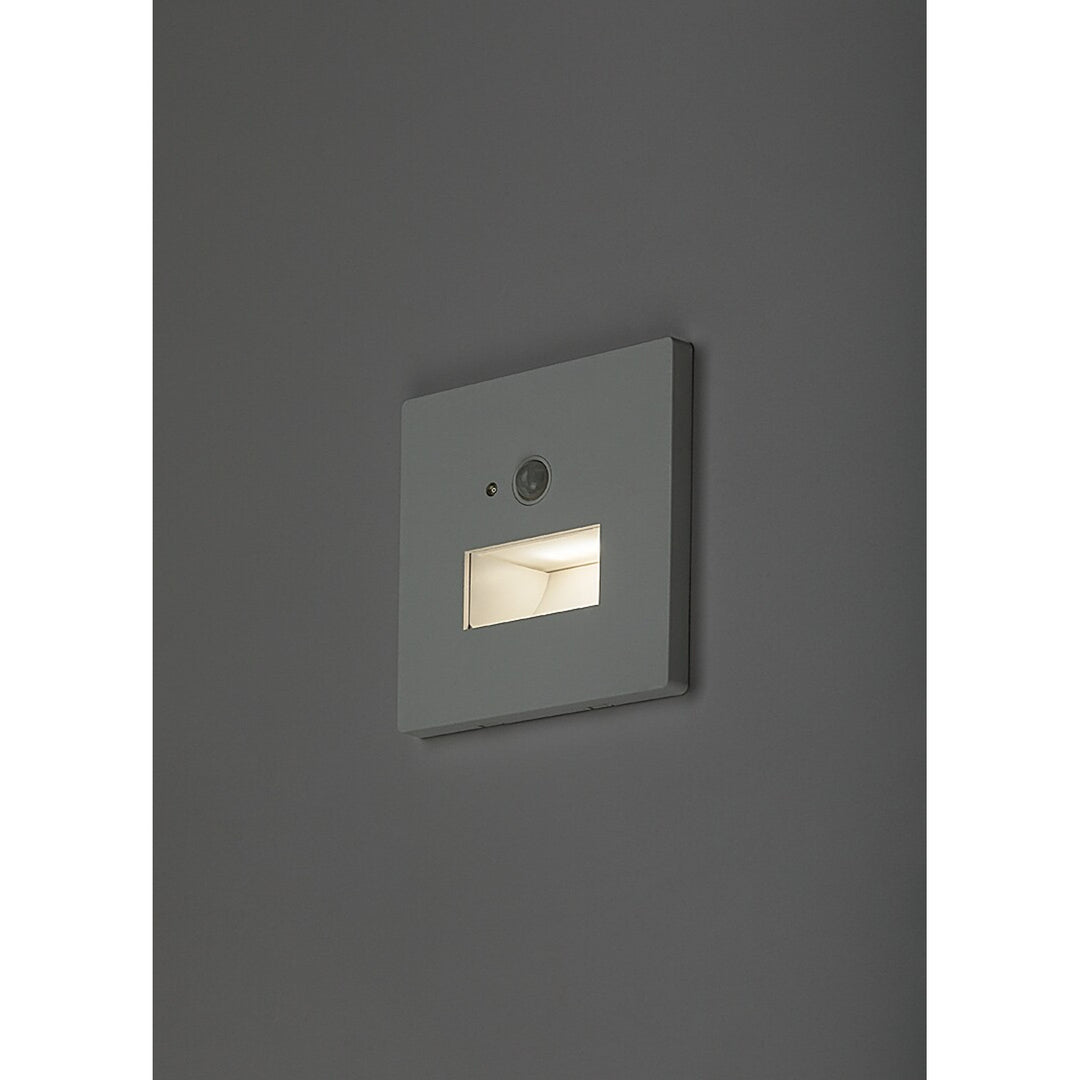 LED svítidlo Lunca 1 W, IP20, bílé, 3000, 4500, 6500 K, snímač pohybu, snímač světla, 77198