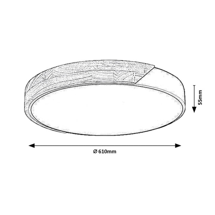 Svítidlo Maple2 LED 40 W IP20, matně bílá, 3000, 4000, 6500 K, funkce paměti, 71419