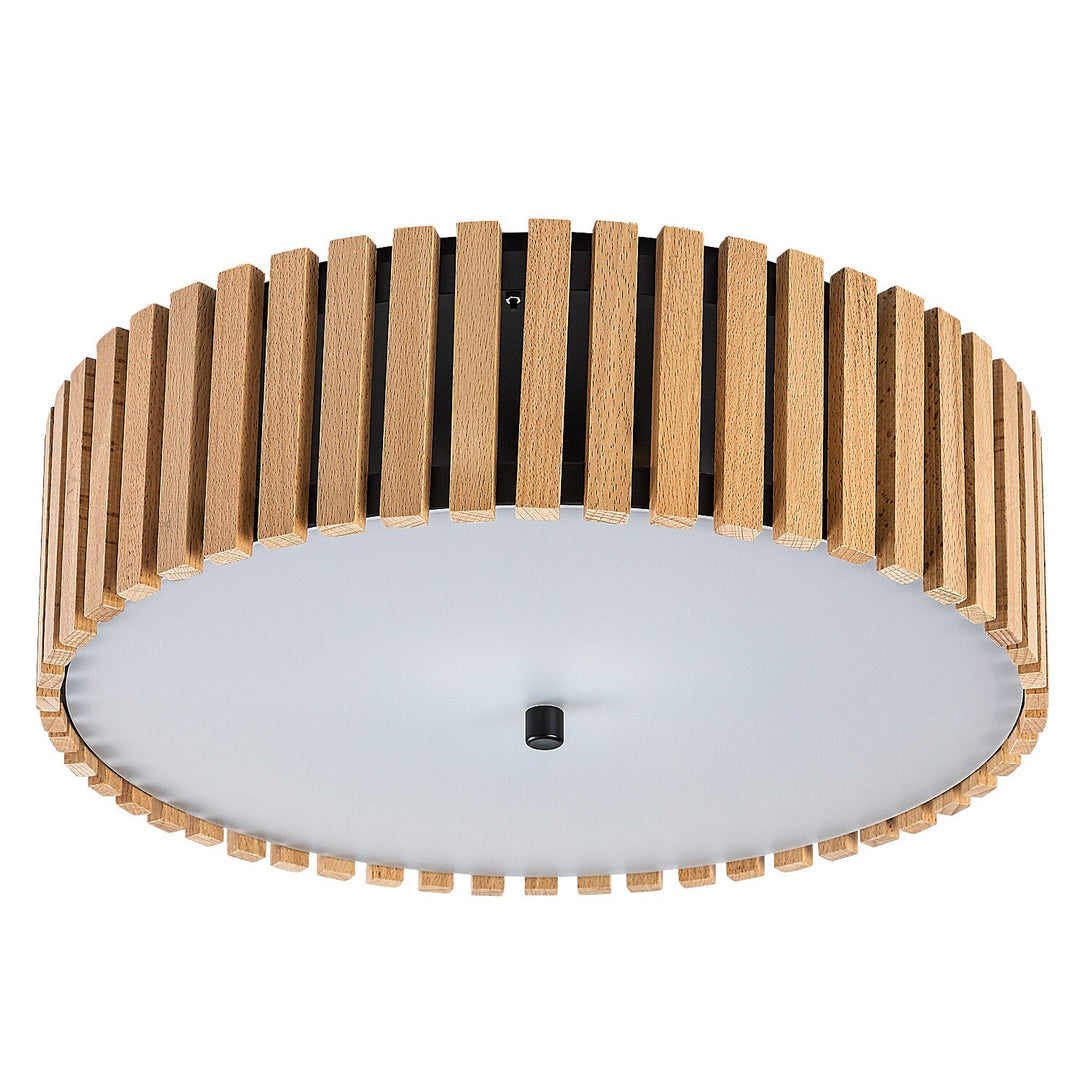 Stropní svítidlo Rabalux Noxelle E27 3x MAX 25 W IP20, matná černá/dřevo, 71420