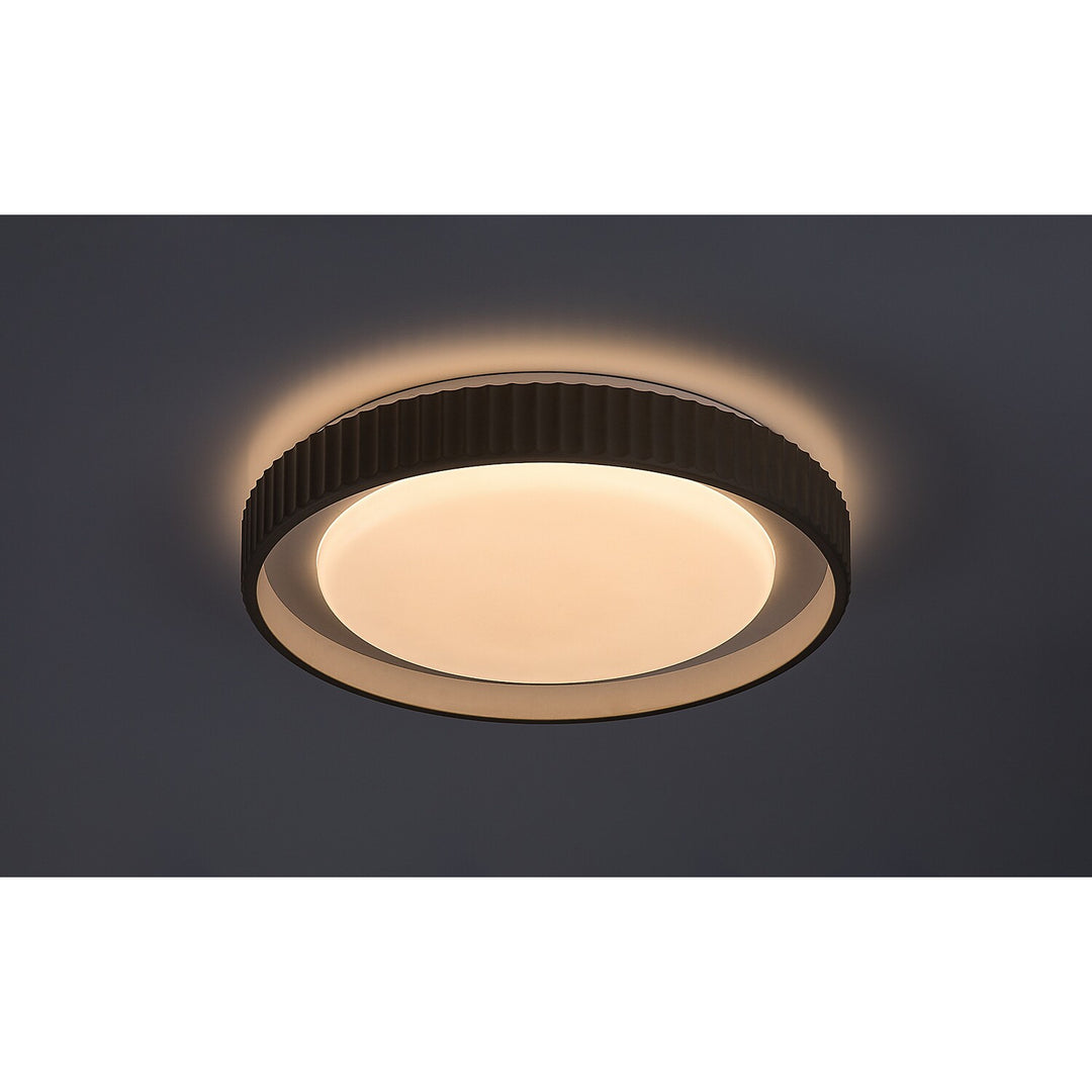 Svítidlo Pastello LED 48 W IP20, šedobéžové, 3000–6500 K, funkce paměti s dálkovým ovládáním, funkce časovače, efekt nočního světla, 71345