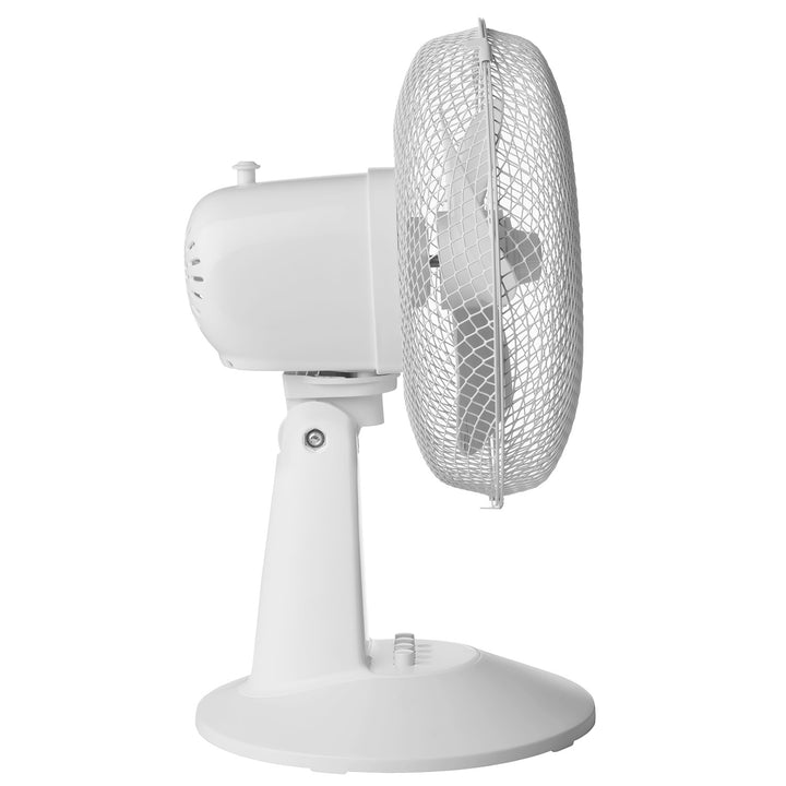 Stolní ventilátor Concept, bílá barva, 3 rychlosti, oscilace, tichý chod, nastavitelný sklon, VS5040