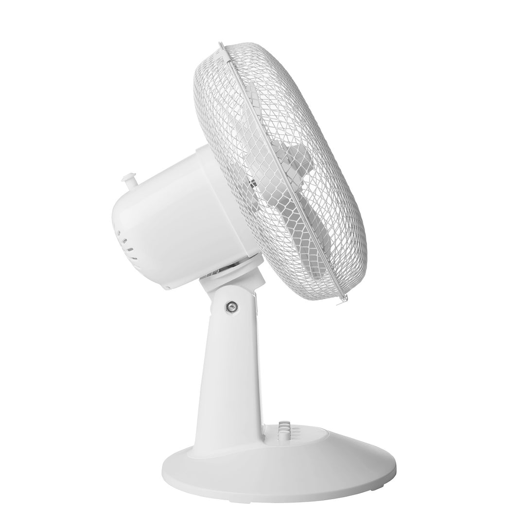 Stolní ventilátor Concept, bílá barva, 3 rychlosti, oscilace, tichý chod, nastavitelný sklon, VS5040