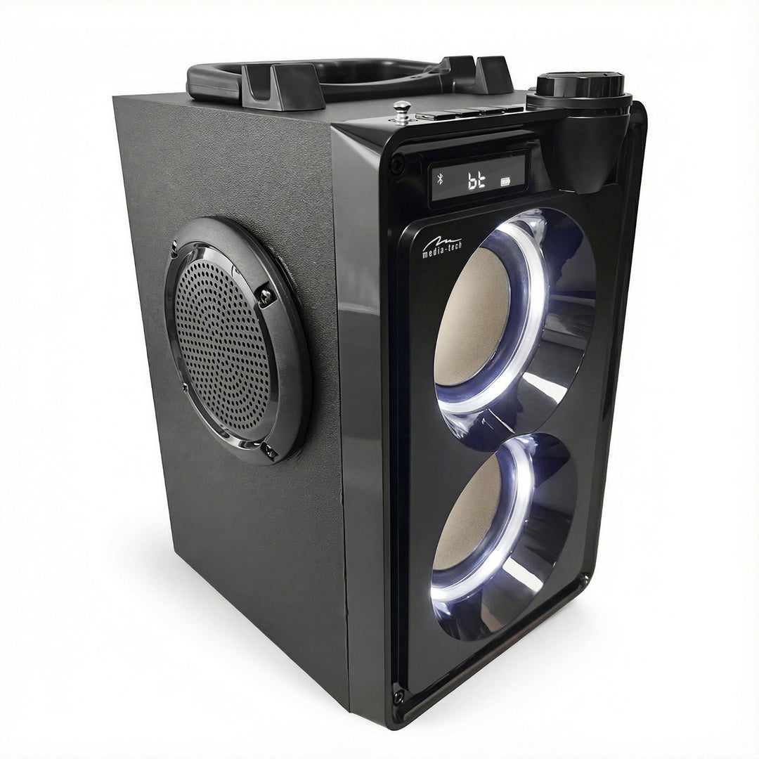 Přenosný Bluetooth reproduktor OVERBOX MT3186, FM rádio, podpora SD karet, USB, výkon RMS 30 W, Mediatech