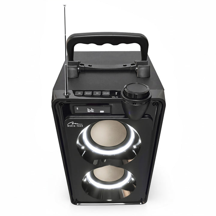 Přenosný Bluetooth reproduktor OVERBOX MT3186, FM rádio, podpora SD karet, USB, výkon RMS 30 W, Mediatech