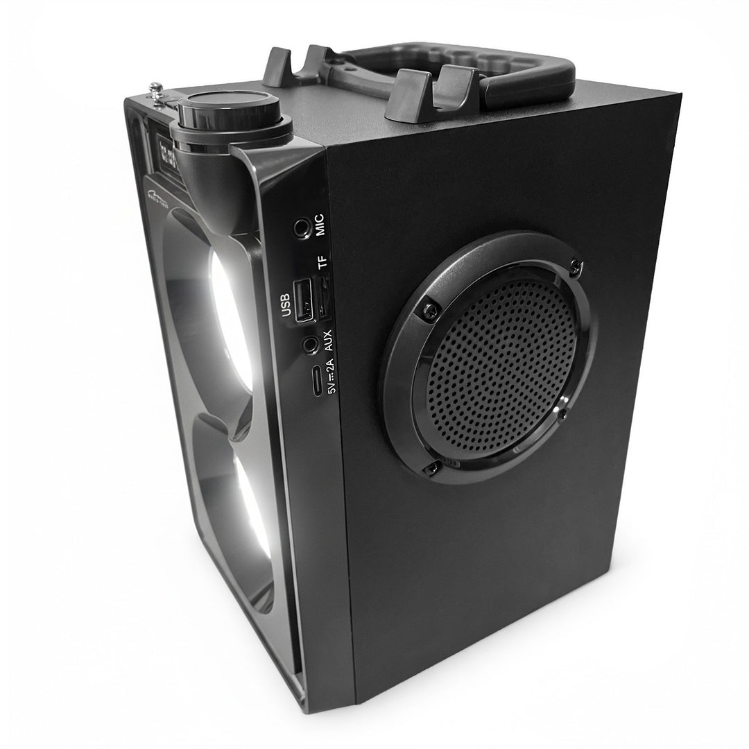 Přenosný Bluetooth reproduktor OVERBOX MT3186, FM rádio, podpora SD karet, USB, výkon RMS 30 W, Mediatech