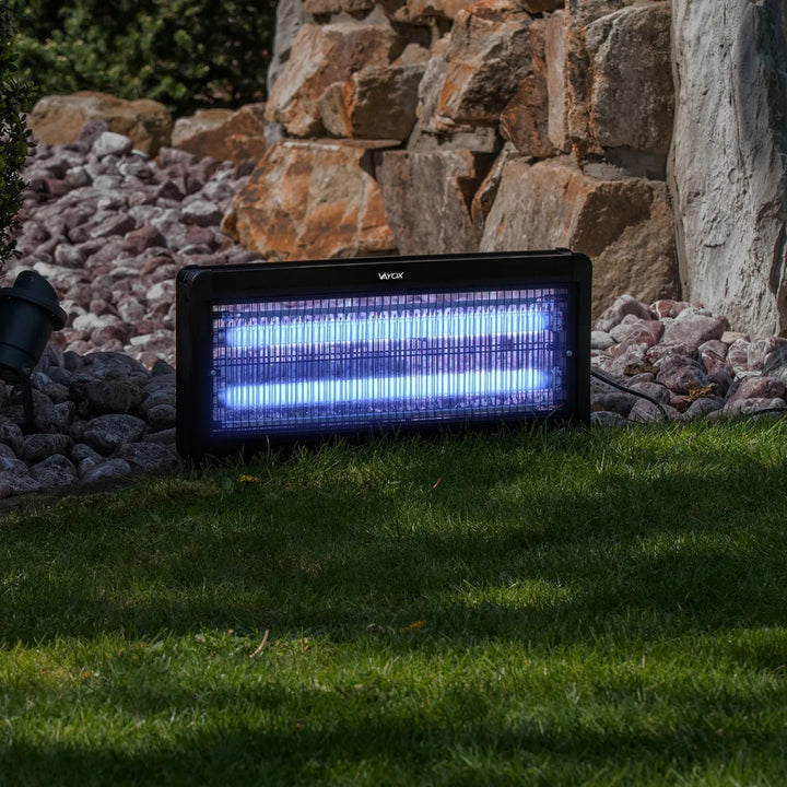Lampa na hubení hmyzu – komáři, mouchy, můry, elektrická past, UV, 30 W, Vayox