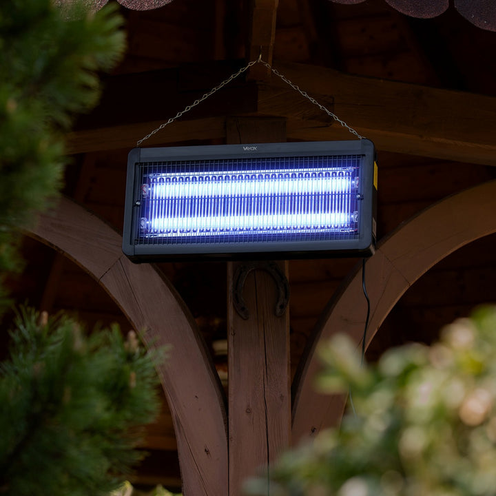 Lampa na hubení hmyzu – komáři, mouchy, můry, elektrická past, UV, 30 W, Vayox