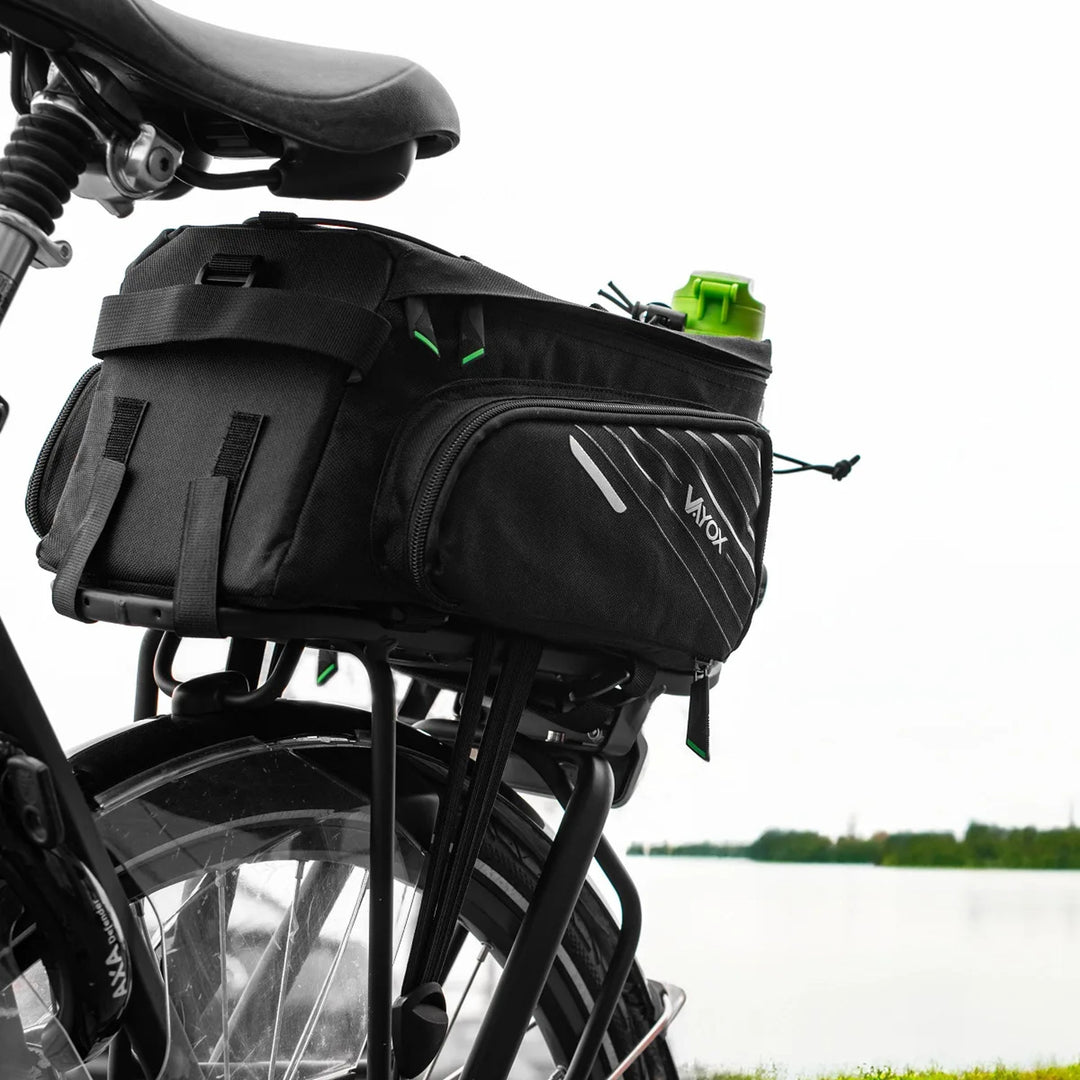 Taška, cyklistická brašna na nosič, zadní, objem 12 l, voděodolná, Vayox