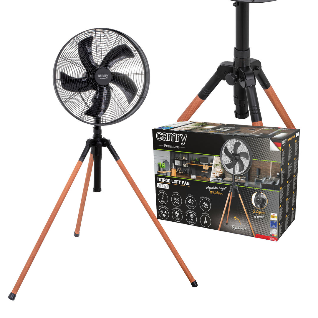 Ventilátor na stojanu Loft 40 cm / 16”, výška 119–132 cm, CR 7329, Camry