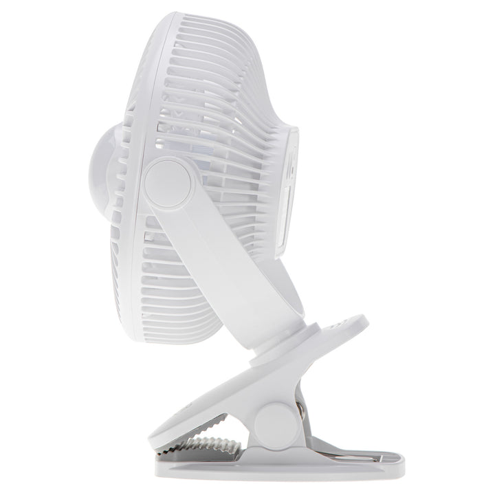 Akumulátorový ventilátor 5"/12,7 cm s klipem – USB / LED, AD 7335, Adler
