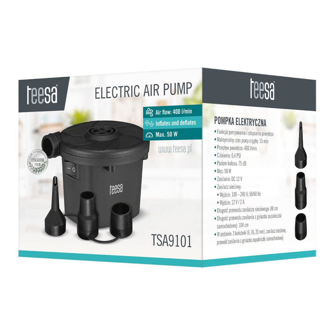 Elektrická pumpa na matrace a bazény, 12 V, 230 V, Teesa