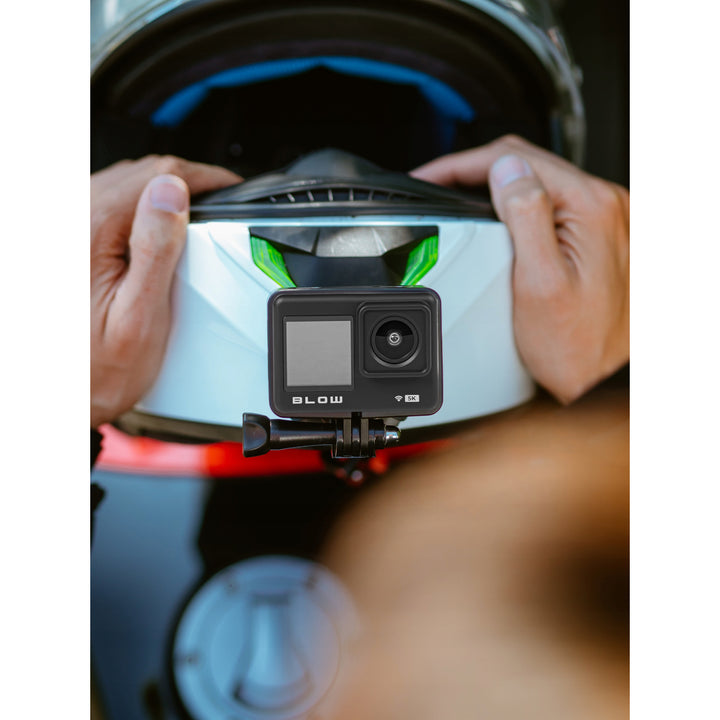 Sportovní kamera Pro4U 5K Blow, rozlišení 5K Ultra HD, 20 megapixelů, širokoúhlý objektiv 160°, vodotěsná, dálkové ovládání, 78-568#