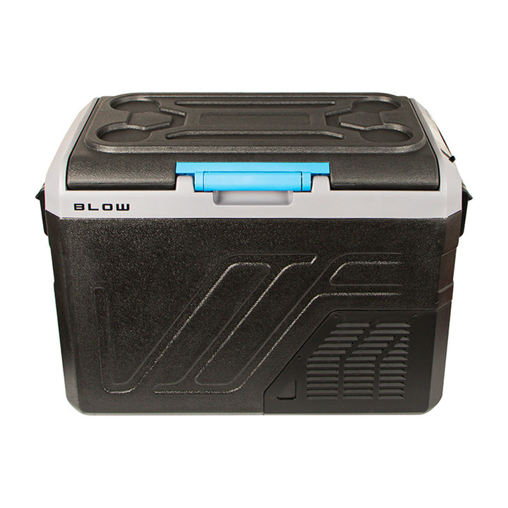 Kompresorová cestovní chladnička do auta Blow, objem 35 l, dotykový ovládací panel, 12 V, 24 V a 230 V, USB-C zásuvka, 44-208#