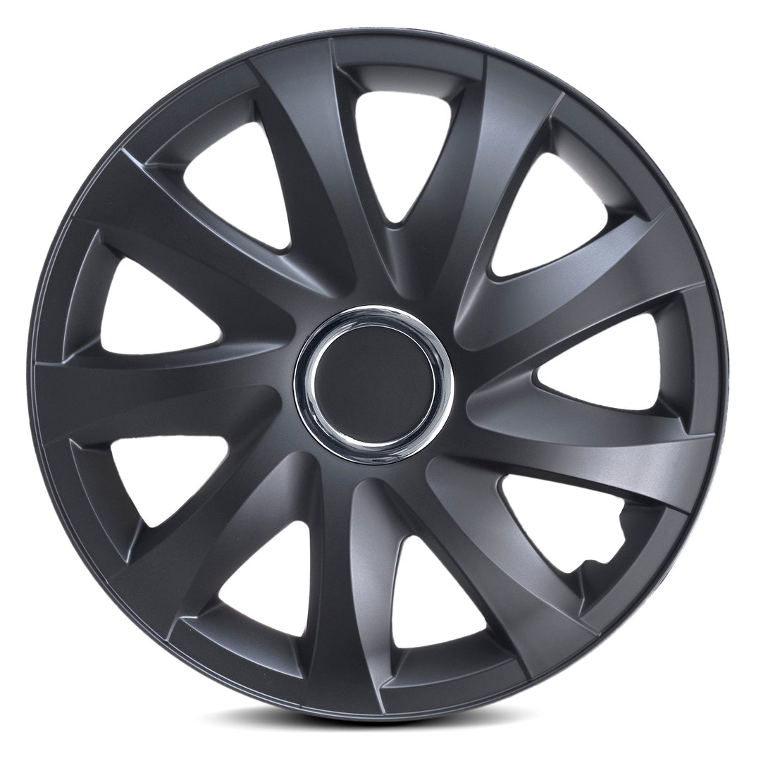 Univerzální kryt kola 14'' NRM DRIFT, matná černá, 1 kus