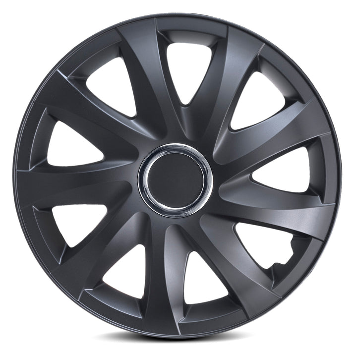 Univerzální kryt kola 14'' NRM DRIFT, matná černá, 1 kus