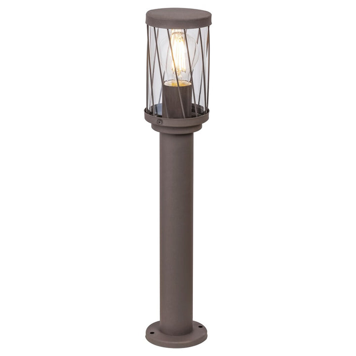 Zahradní stojací lampa Rabalux Budapest, IP44, hnědá, závit E27, max. 40 W, 8889, 2 ks