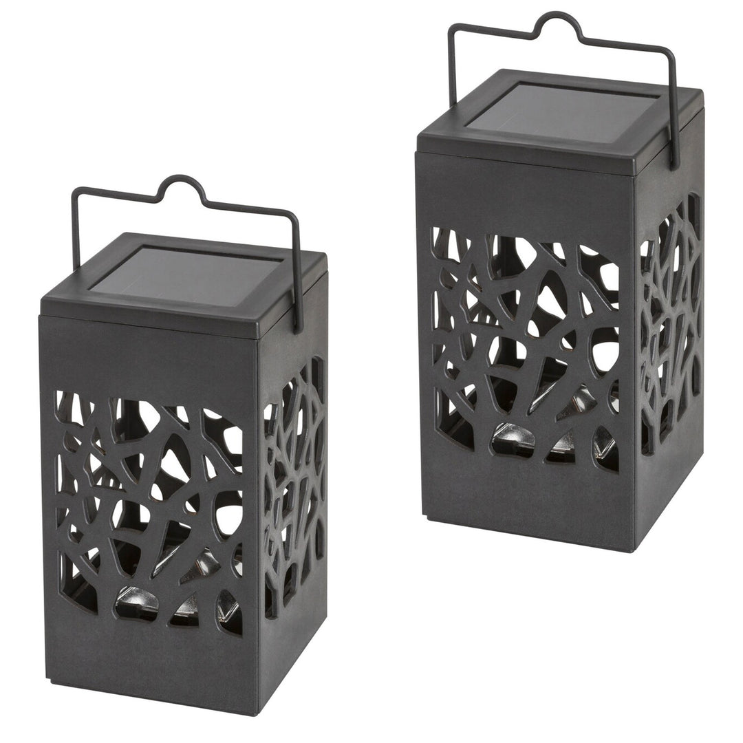 Solární lampa Mora, 1 lm, stupeň ochrany IP23, černá barva, LED 0,07 W, 8948, 2 kusy