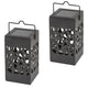 Solární lampa Mora, 1 lm, stupeň ochrany IP23, černá barva, LED 0,07 W, 8948, 2 kusy