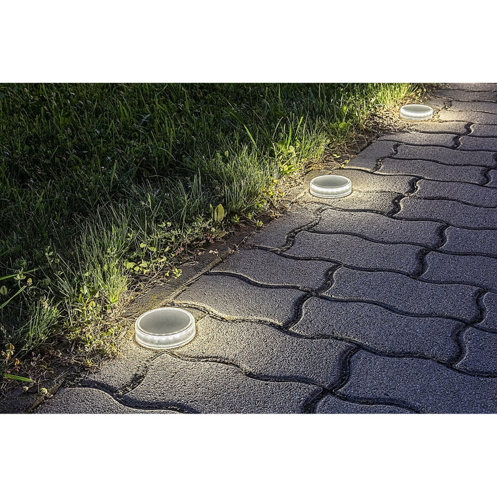 Solární lampa Trillo LED 0,3 W, senzor soumraku, průhledná, IP65, K 4000, 77175, 2 kusy