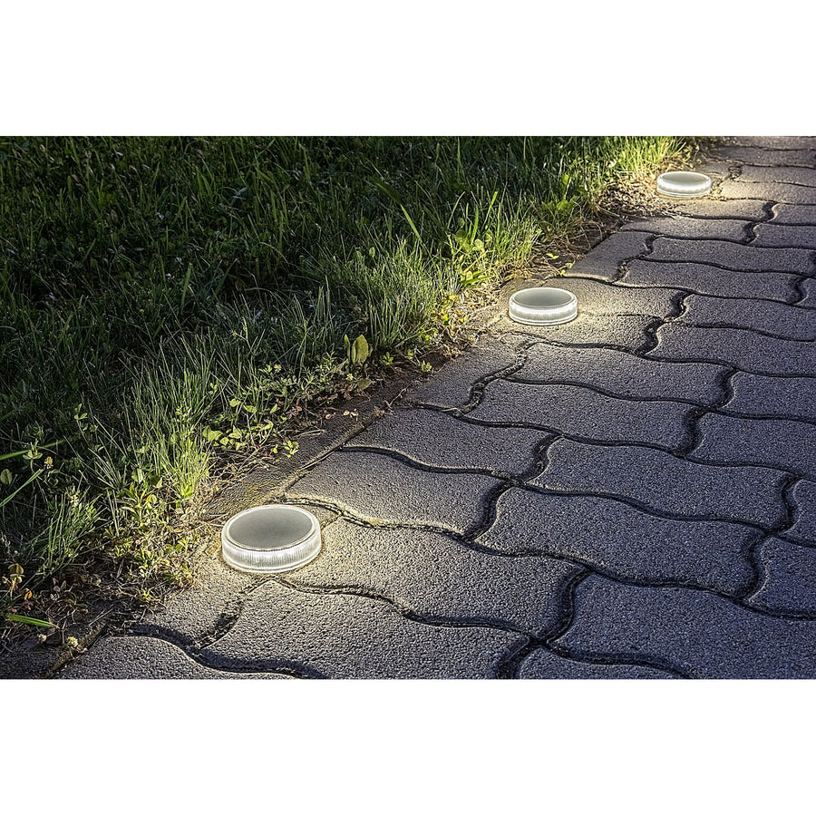 Solární lampa Trillo LED 0,3 W, senzor soumraku, průhledná, IP65, K 4000, 77175, 2 kusy