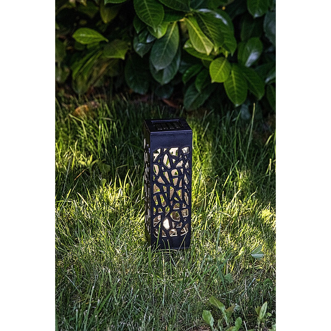 Solární lampa Mora, 2 lm, stupeň ochrany IP23, černá barva, LED 0,16 W, 8949, 2 kusy