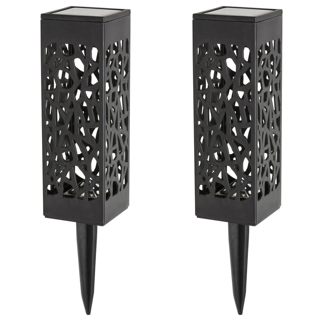 Solární lampa Mora, 2 lm, stupeň ochrany IP23, černá barva, LED 0,16 W, 8949, 2 kusy