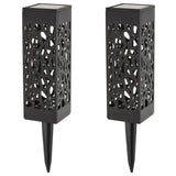 Solární lampa Mora, 2 lm, stupeň ochrany IP23, černá barva, LED 0,16 W, 8949, 2 kusy