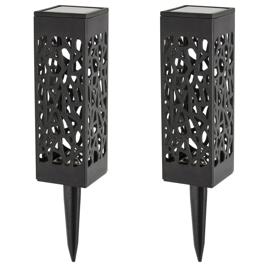 Solární lampa Mora, 2 lm, stupeň ochrany IP23, černá barva, LED 0,16 W, 8949, 2 kusy
