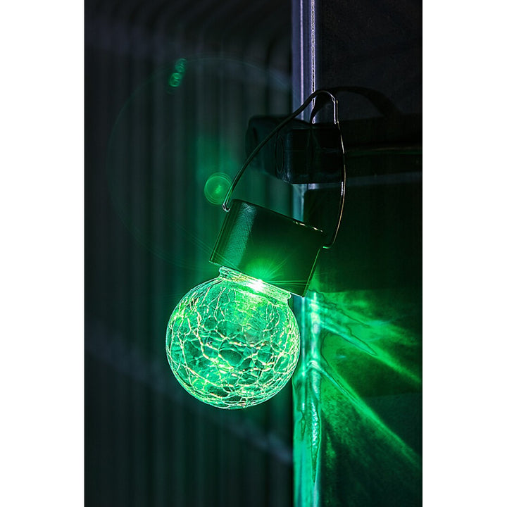 Solární lampa Rabalux Yola, 1 lm, IP44, barva saténový chrom, LED 0,06 W, 7850, 2 kusy