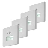 LED svítidlo Lunca 1 W, IP20, bílé, 3000, 4500, 6500 K, snímač pohybu, snímač osvětlení, 77198, 4 kusy