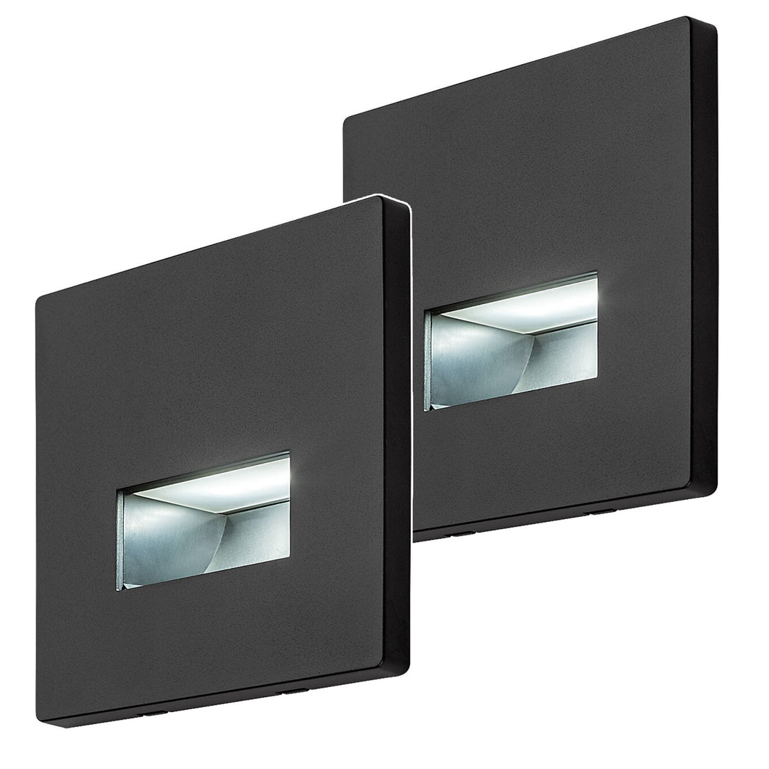LED lampa Lunca 1 W, IP20, černá, nastavitelná teplota světla 3000, 4500, 6500 K, 77195, 2 kusy