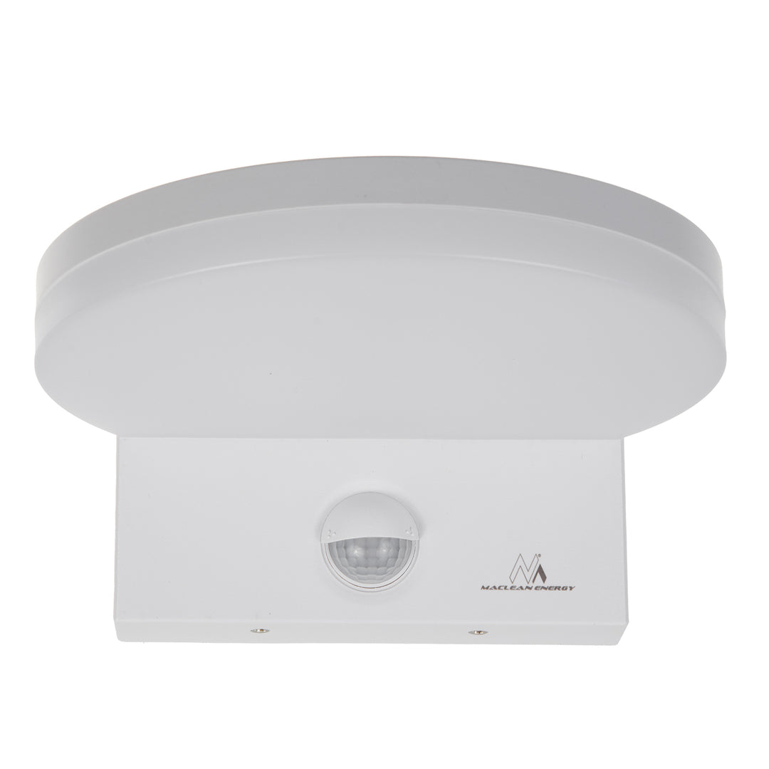 LED svítidlo s pohybovým senzorem Maclean, PIR senzor, bílá barva, 15 W, IP65, 1560 lm, neutrální bílá barva (4000 K) MCE344 W, 2 kusy