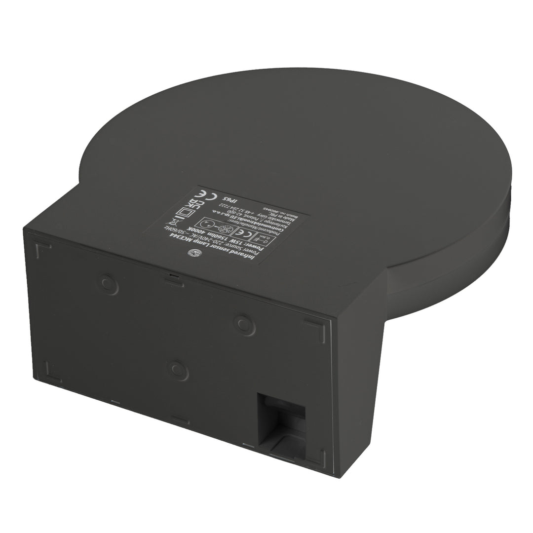 LED lampa s pohybovým senzorem Maclean, PIR senzor, šedá barva, 15 W, IP65, 1560 lm, neutrální bílá barva (4000 K) MCE344 GR, 2 kusy