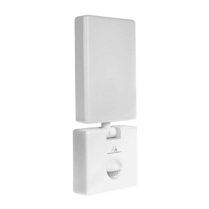 LED svítidlo s pohybovým senzorem Maclean, PIR senzor, bílá barva, 10 W, IP65, 800 lm, neutrální bílá barva (4000 K) MCE516 W, 2 ks