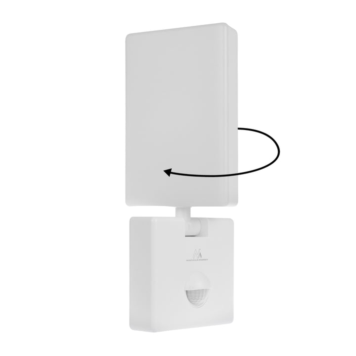 LED svítidlo s pohybovým senzorem Maclean, PIR senzor, bílá barva, 10 W, IP65, 800 lm, neutrální bílá barva (4000 K) MCE516 W, 2 ks