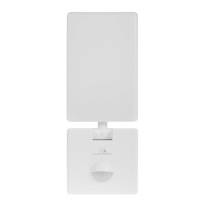 LED svítidlo s pohybovým senzorem Maclean, PIR senzor, bílá barva, 10 W, IP65, 800 lm, neutrální bílá barva (4000 K) MCE516 W, 2 ks