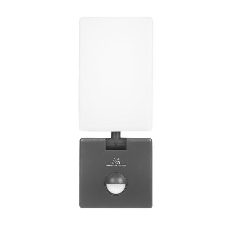 LED svítidlo s pohybovým senzorem Maclean, PIR senzor, šedá barva, 10 W, IP65, 800 lm, neutrální bílá barva (4000 K) MCE516 GR, 2 kusy