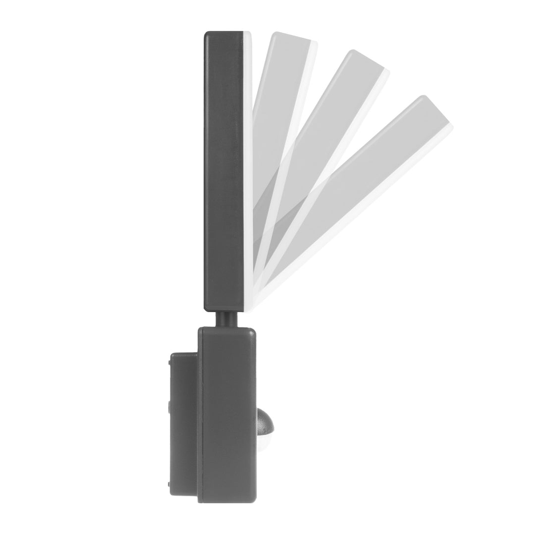 LED svítidlo s pohybovým senzorem Maclean, PIR senzor, šedá barva, 10 W, IP65, 800 lm, neutrální bílá barva (4000 K) MCE516 GR, 2 kusy