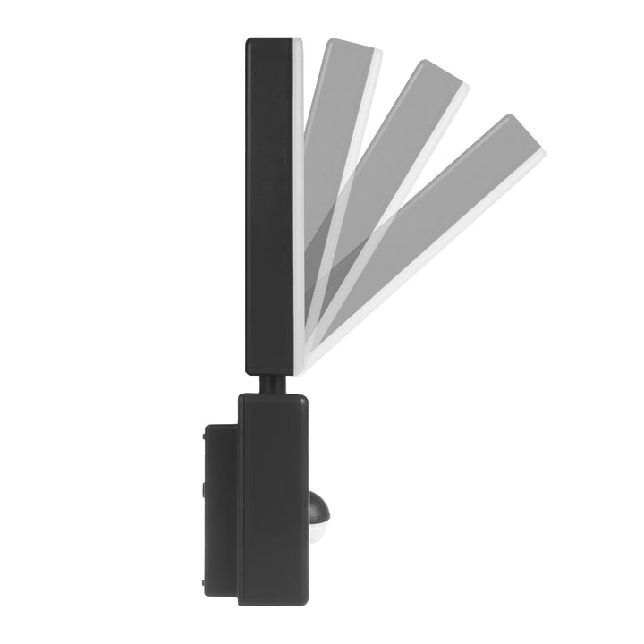 LED lampa s pohybovým senzorem Maclean, PIR senzor, černá barva, 10 W, IP65, 800 lm, neutrální bílá barva (4000 K) MCE516 B, 2 kusy