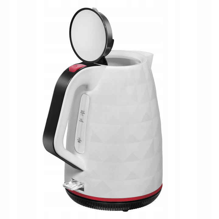 Bezdrátová elektrická konvice Manta ORISA 1,7 l, 2200 W, bílá