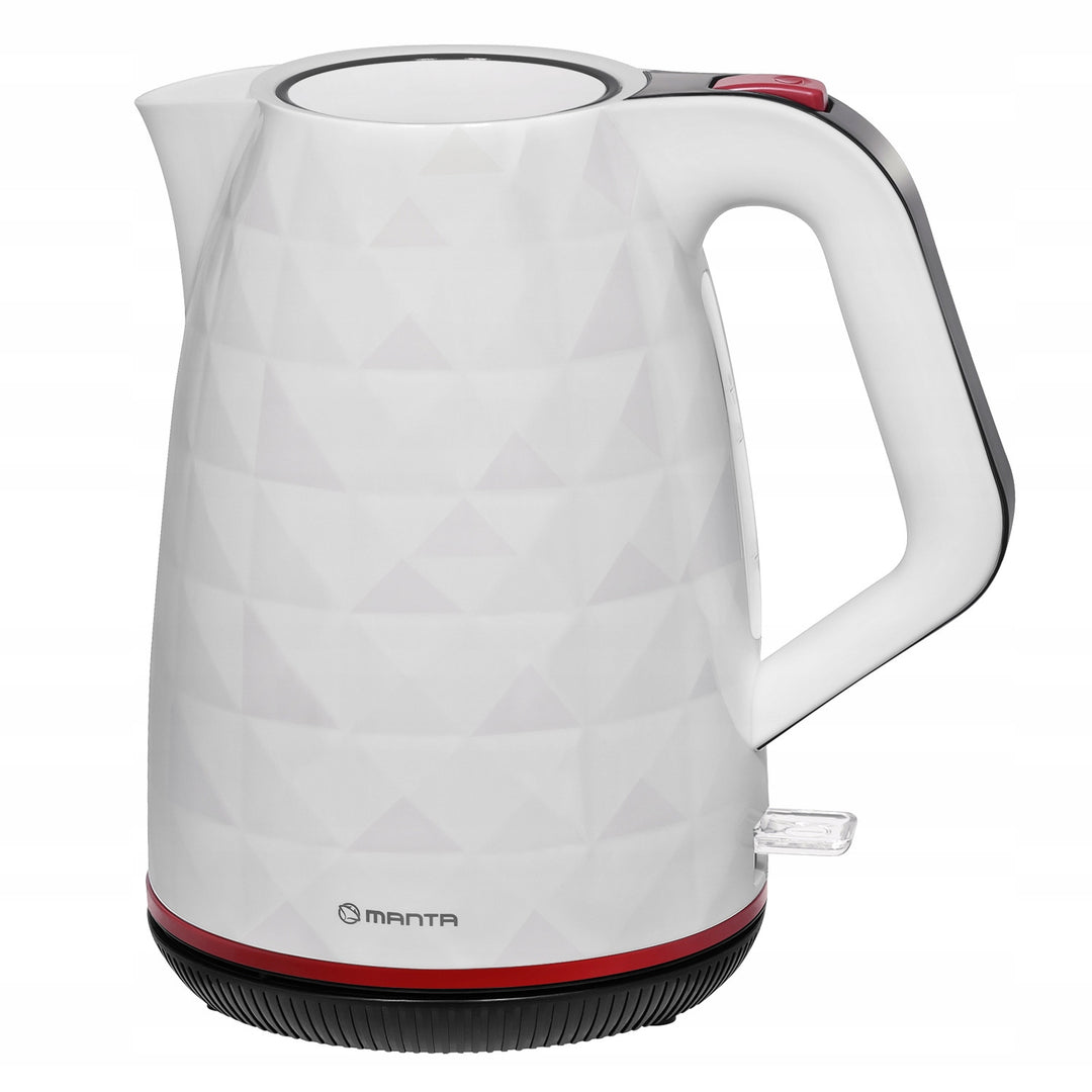 Bezdrátová elektrická konvice Manta ORISA 1,7 l, 2200 W, bílá