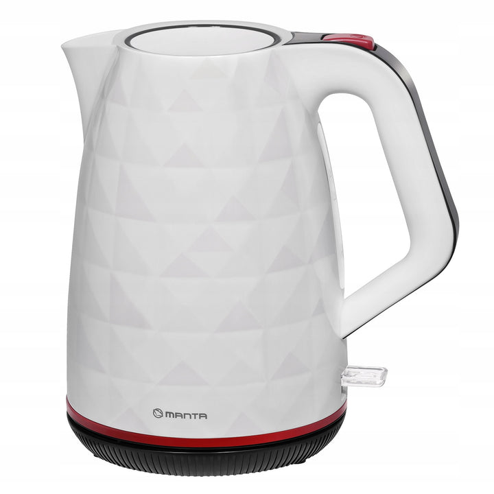 Bezdrátová elektrická konvice Manta ORISA 1,7 l, 2200 W, bílá