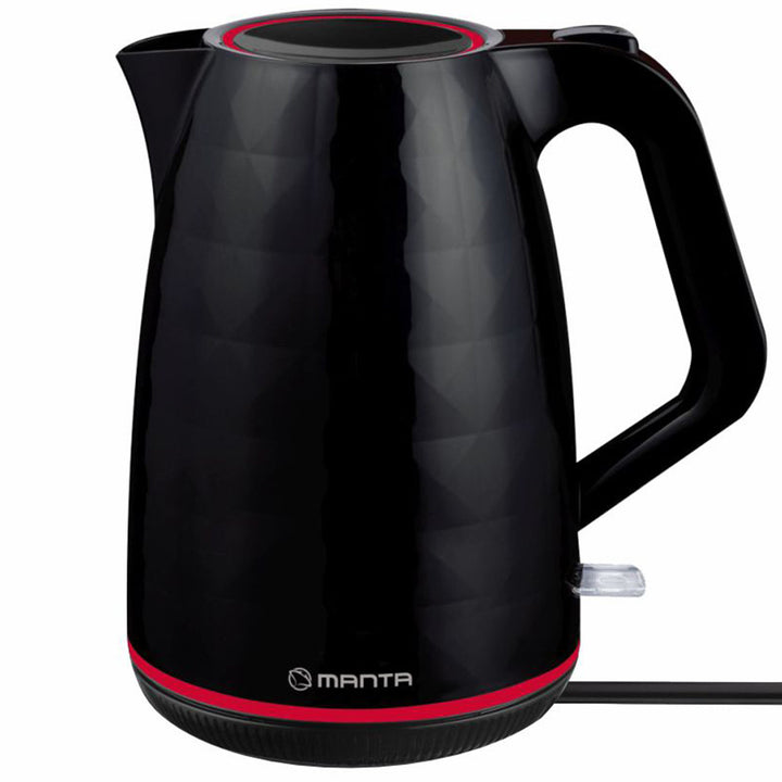 Bezdrátová elektrická konvice Manta ORISA 1,7 l, 2200 W, černá
