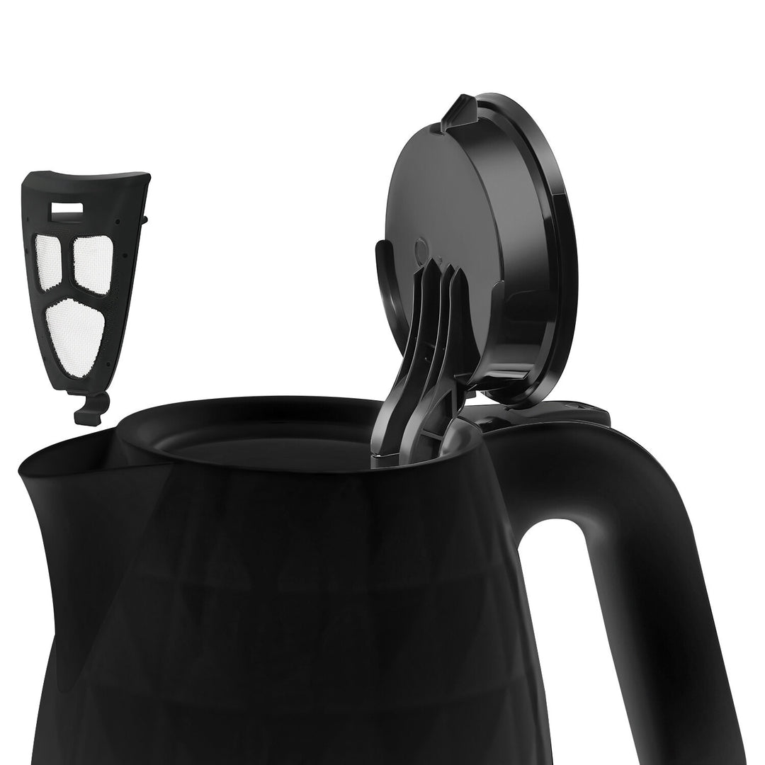 Bezdrátová elektrická konvice Manta ORISA 1,7 l, 2200 W, černá