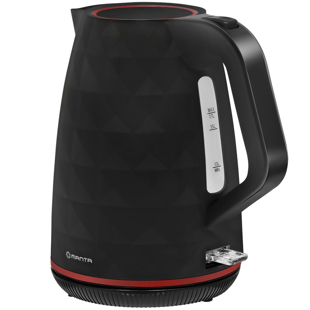 Bezdrátová elektrická konvice Manta ORISA 1,7 l, 2200 W, černá
